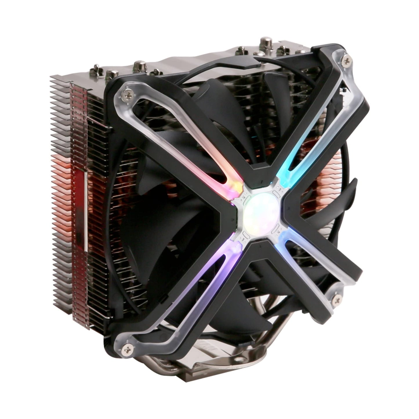 Zalman CNPS17X - Augstas veiktspējas RGB CPU dzesētājs tornis, melns, saderīgs ar AMD un Intel procesoriem.