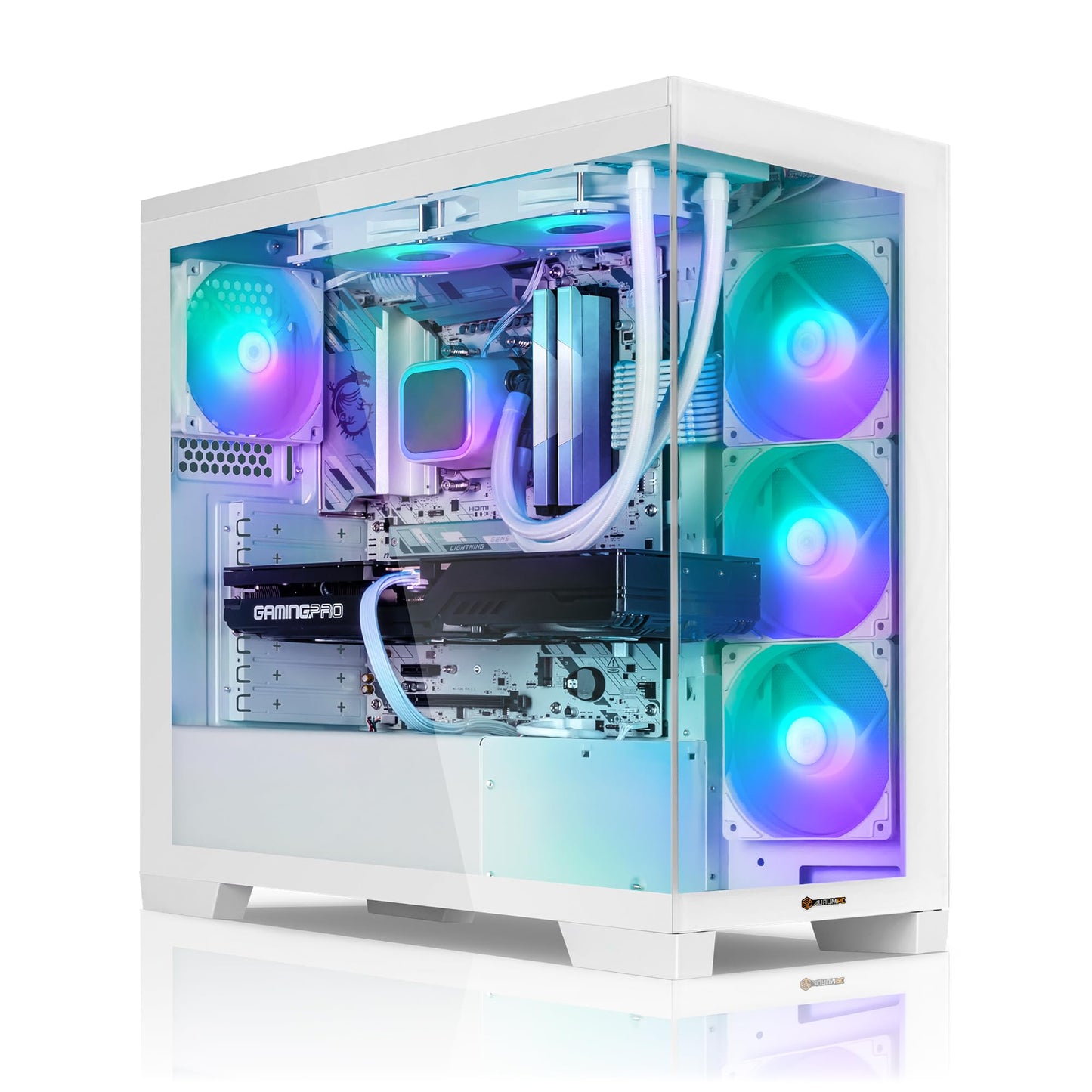Aurum White Gaming PC, Intel Core i9-12900KF, GeForce RTX5060Ti 16GB, 32GB DDR4, 1000GB M.2 SSD, Windows 11, ūdens dzesēšana, WLAN, spēļu dators
