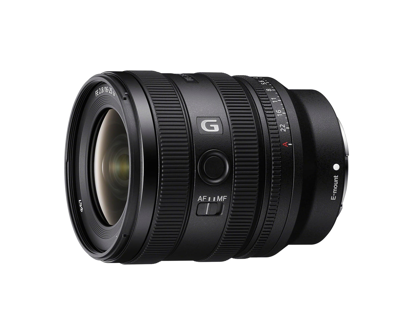 Sony FE 16–25 mm f/2.8 G pilna formāta plašleņķa zoom objektīvs, saderīgs ar visu A7 sēriju & A6000 sēriju & ZV-E10, E-montāža (SEL1625G)