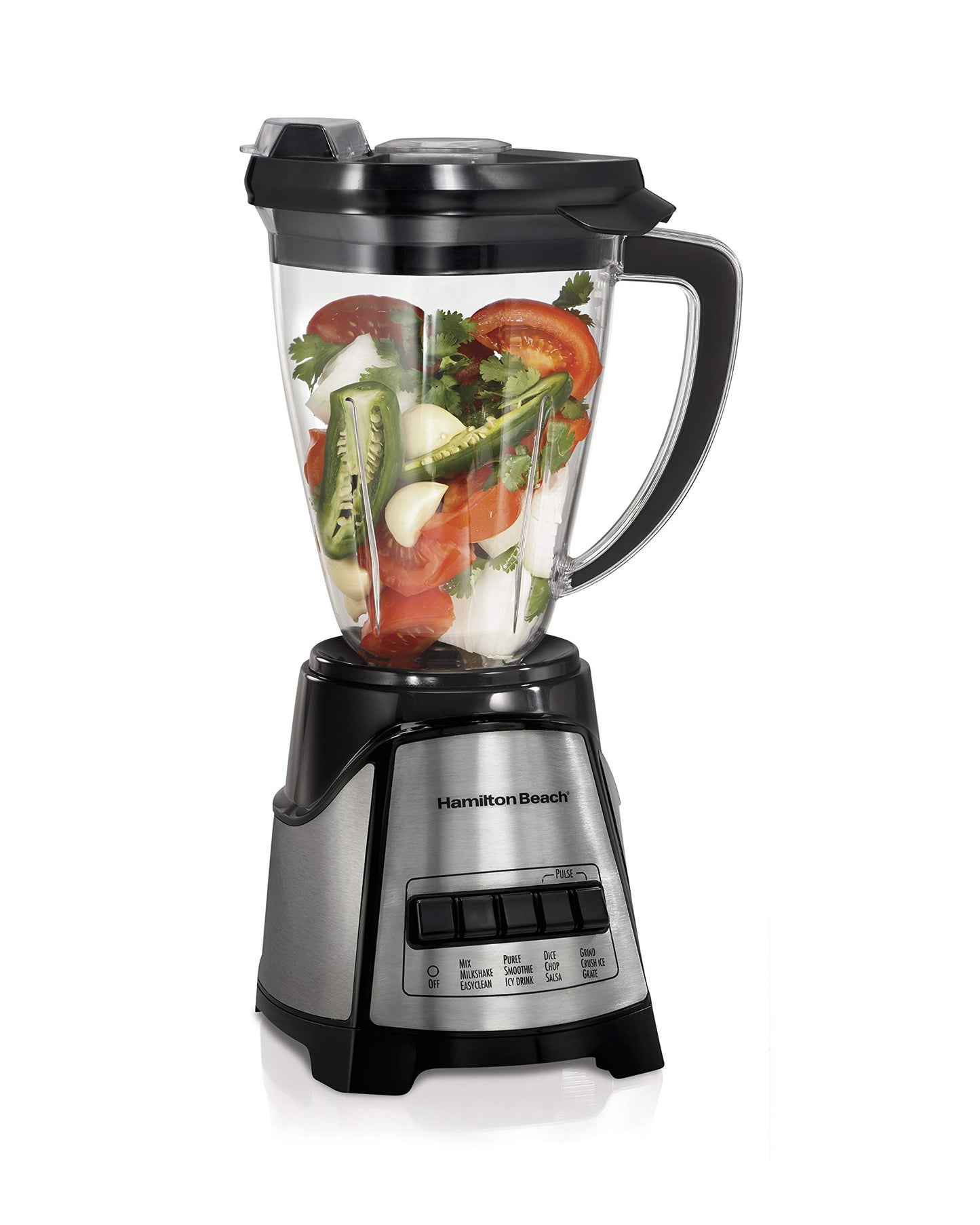 Hamilton Beach Multiblend - 1.4L Tritan jar, 12 presets, multifunctional blender, mixer, 700W, stainless steel.