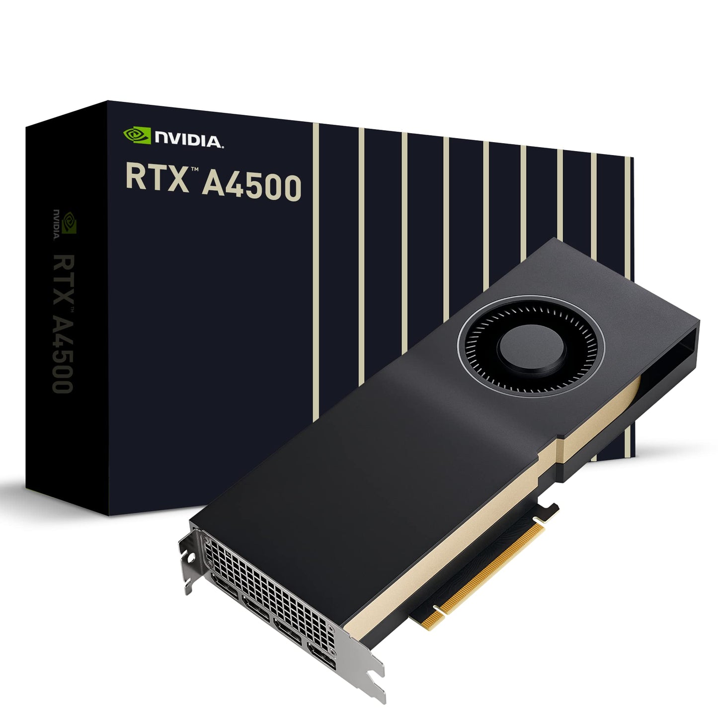 PNY Quadro RTX A4500 20GB Smallbox - High-performance GPU, 20GB memory, optimized for professional graphics and AI tasks.