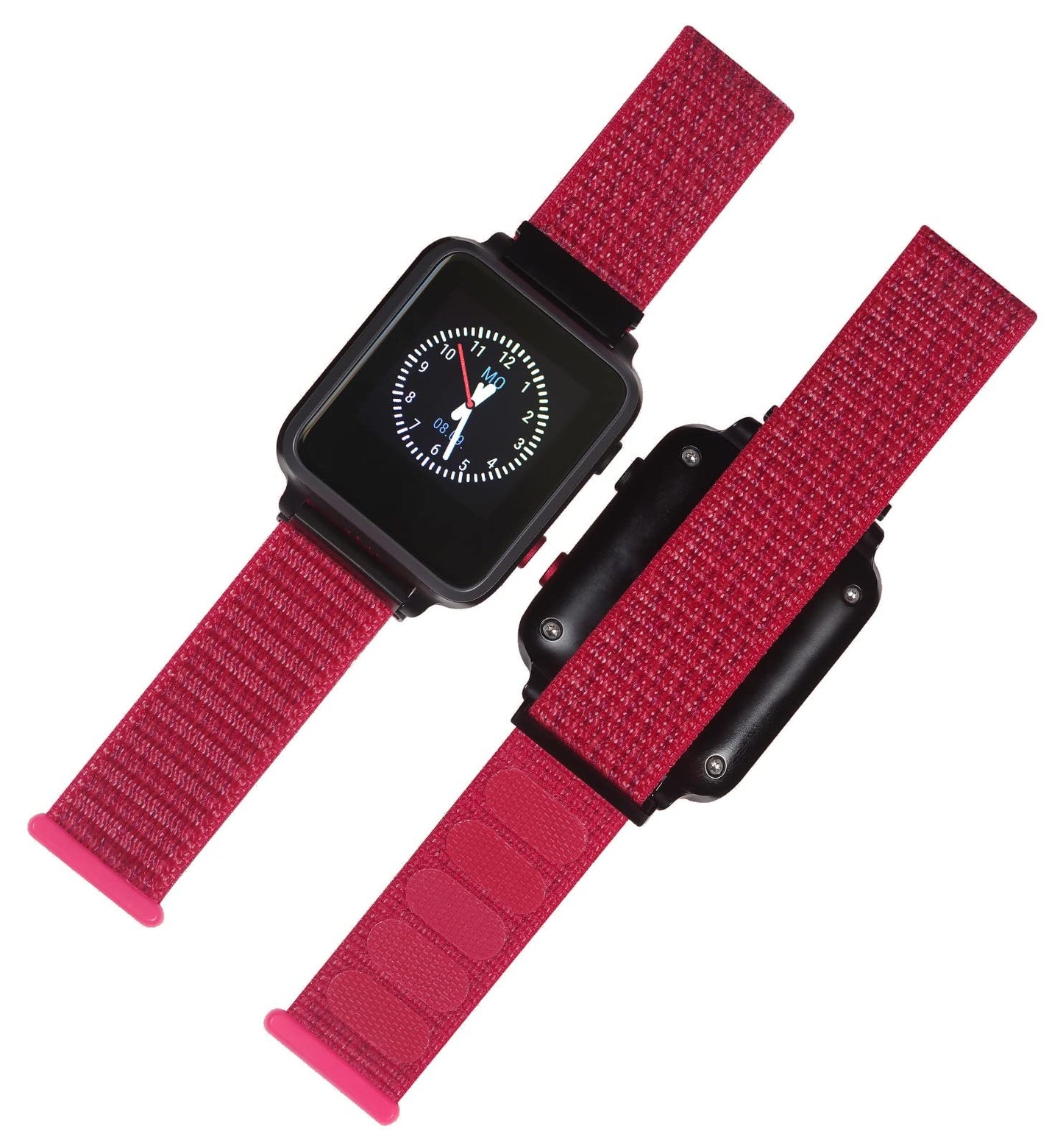 ANIO 5 (sarkans) - Tālruņa pulkstenis bērniem ar GPS, SOS, soļu skaitītāju, skolas režīmu, DSGVO atbilstību.