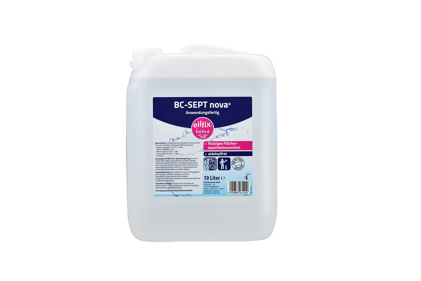 Vormor Eilfix® Home BC-Sept nova virsmu dezinfekcijas līdzeklis, lietošanai gatavs, 10L