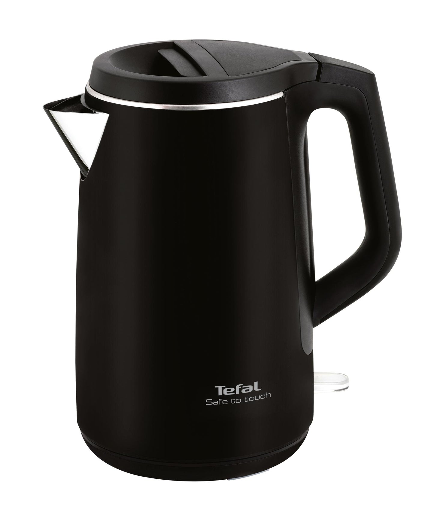 Tefal Safe to Touch KO3718 - 1.5L dubultsienas, palīgā vāks, 360° rotējoša atvere, melns.