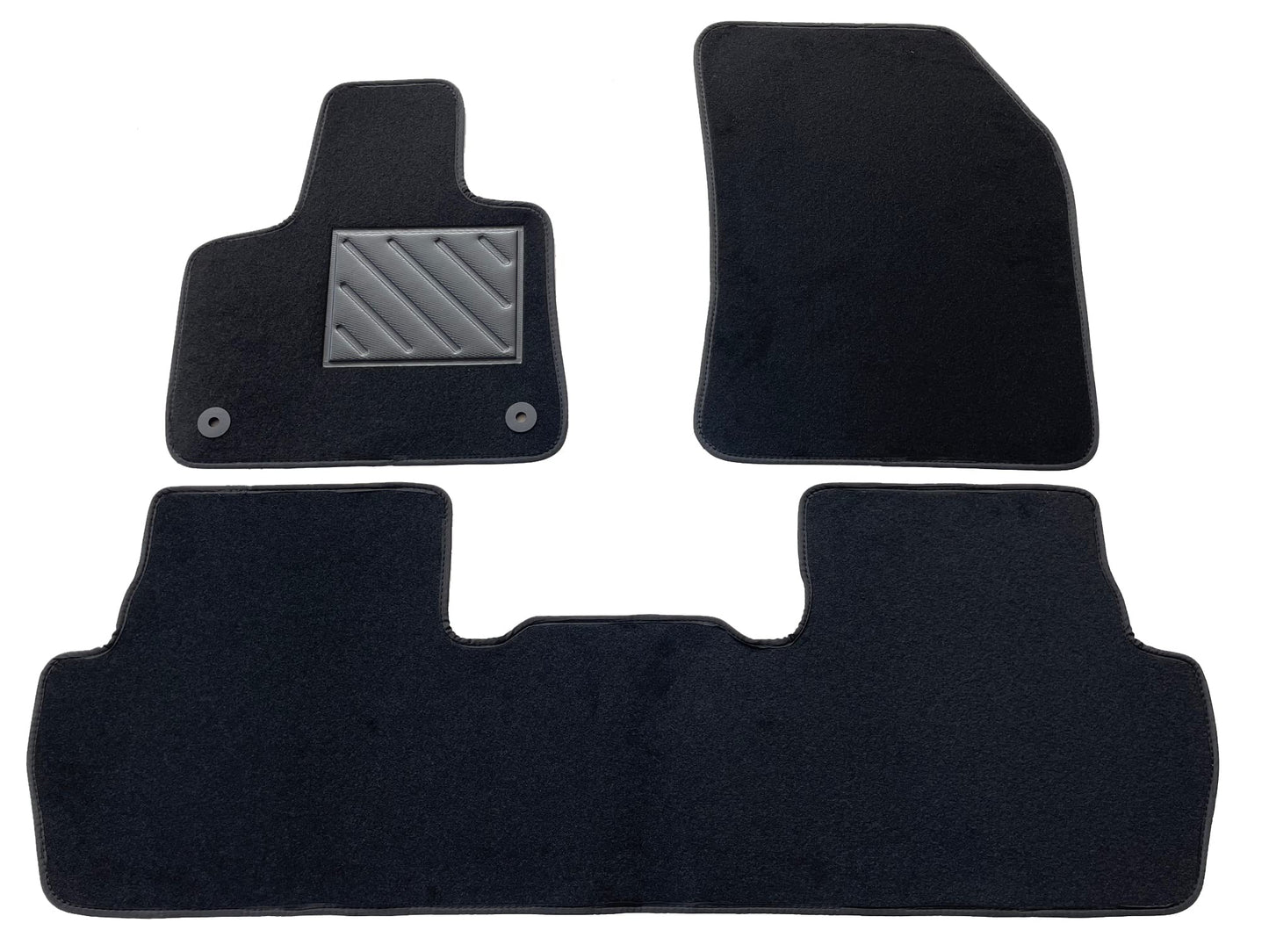 MDM SP-471 paklāji Velūrs automašīnu paklājs piemērots Chevrolet Captiva 2010>09.2018, melns