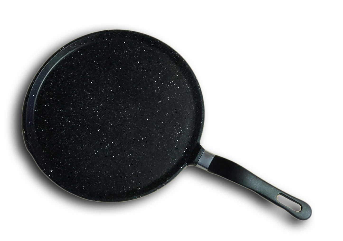 ELETTRO CENTER Art.409 Panna Piadina - Black aluminum piadina maker with non-stick surface and ergonomic design