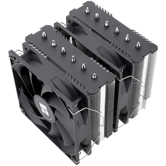 Thermalright Peerless Assassin 120 SE ARGB - 6 heat pipes, dual 120mm PWM fans, aluminum cover, compatible with AMD/Intel.
