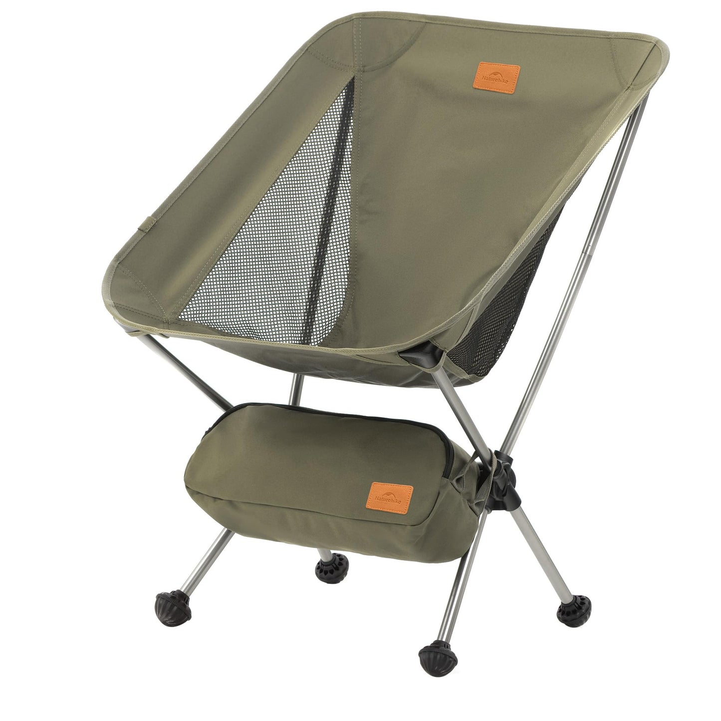 Naturehike Stellaluna L01 ultrviegls pārnēsājams salokāms pludmales krēsls Moon Recliner sēdeklis pieaugušajiem pārgājieniem/makšķerēšanai/piknikam/brīvā dabā (Grün)
