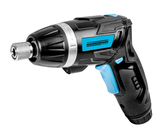 Brüder Mannesmann stieņa akumulatora skrūvgriežu komplekts 3,6V - kompakts, viegls, ērts, ar uzlādējamu akumulatoru.