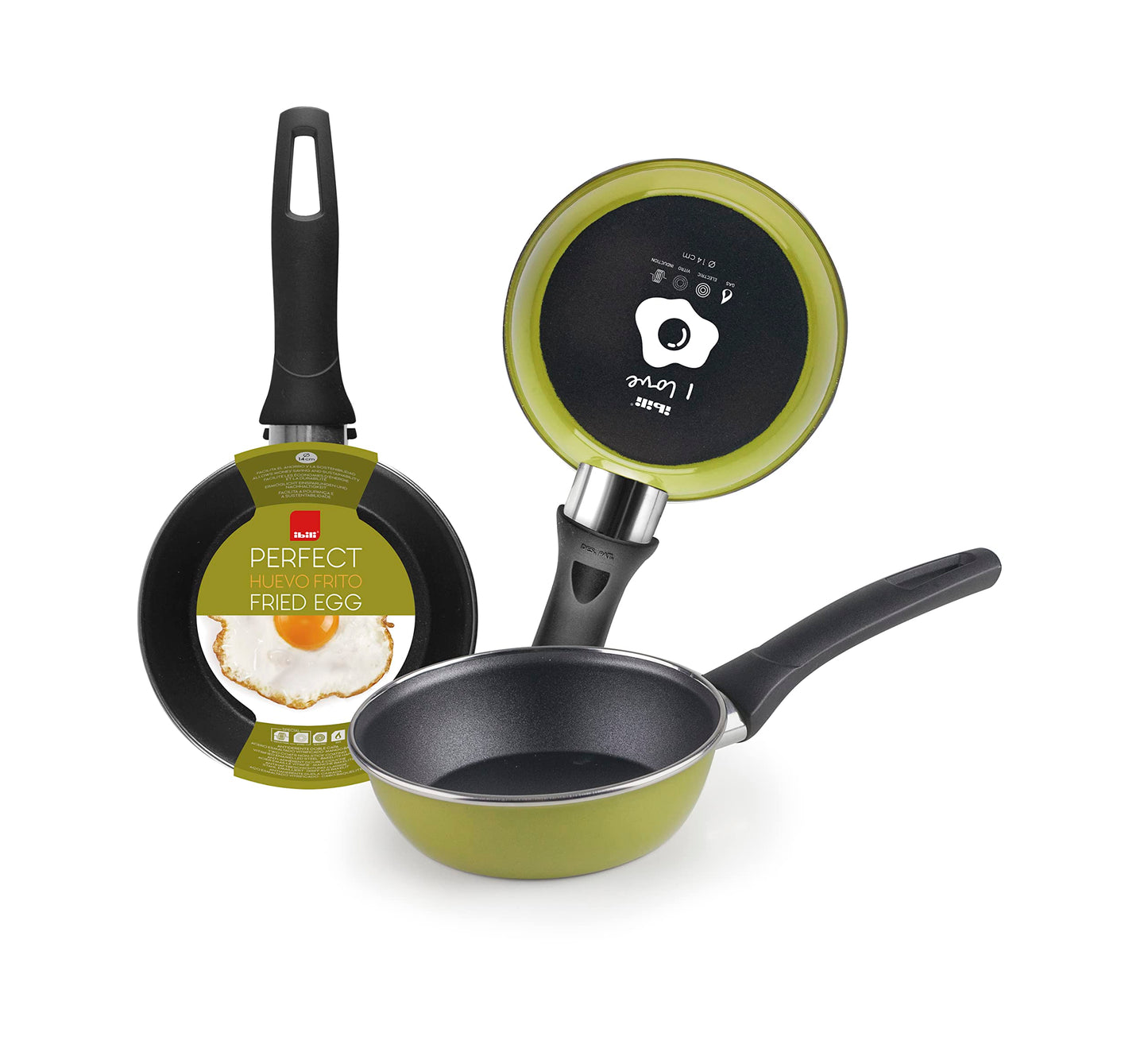 IBILI PANNAS EMALJA SŪNA 14 CM - Durable enamel saucepan, 14 cm size, ideal for cooking and serving.