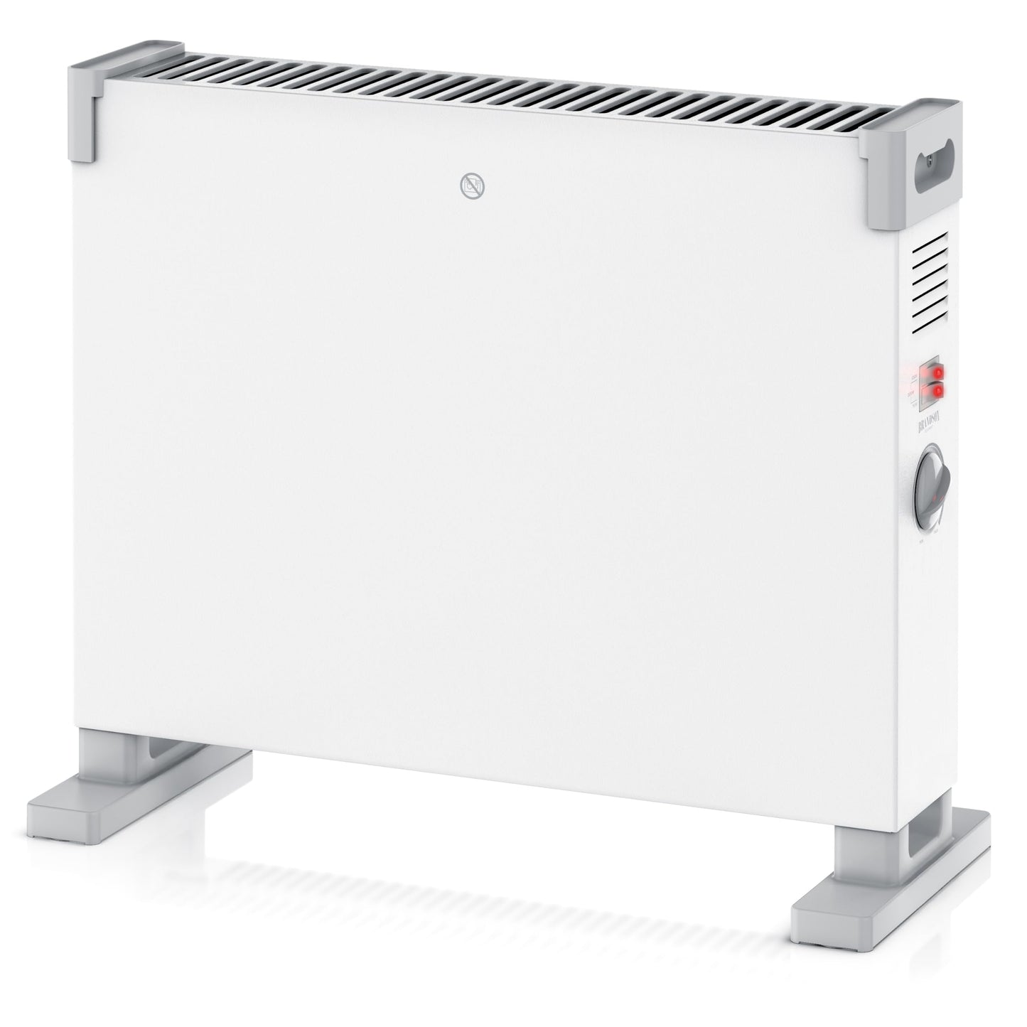 Elektriskais konvektors Brandson, 2000 W, termostats, 3 sildīšanas pakāpes, aizsardzība pret pārkaršanu, brīvi stāvošs sildītājs dzīvojamām un darba telpām