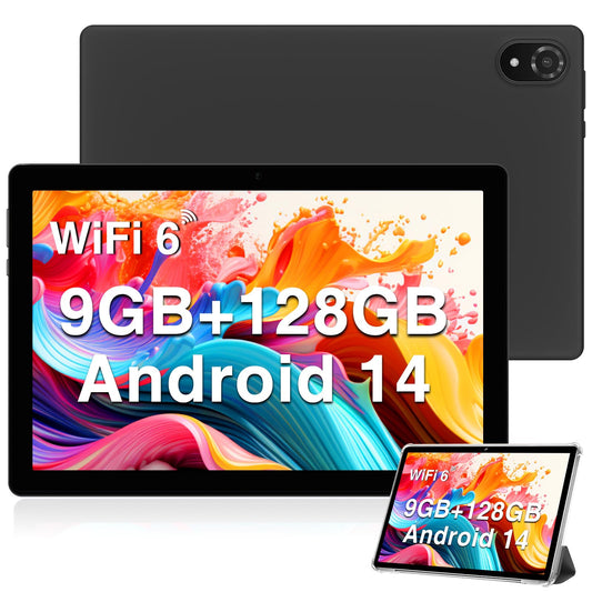 DOOGEE U10 Planšetdators, WiFi 6, Android 13, 9 GB RAM + 128 GB ROM, 25,7 cm (10,1 collas) 1280 x 800 IPS, Face ID, Bluetooth 5.0, 5060 mAh, OTG, TÜV Rheinland, 8 MP + 5 MP, pelēks