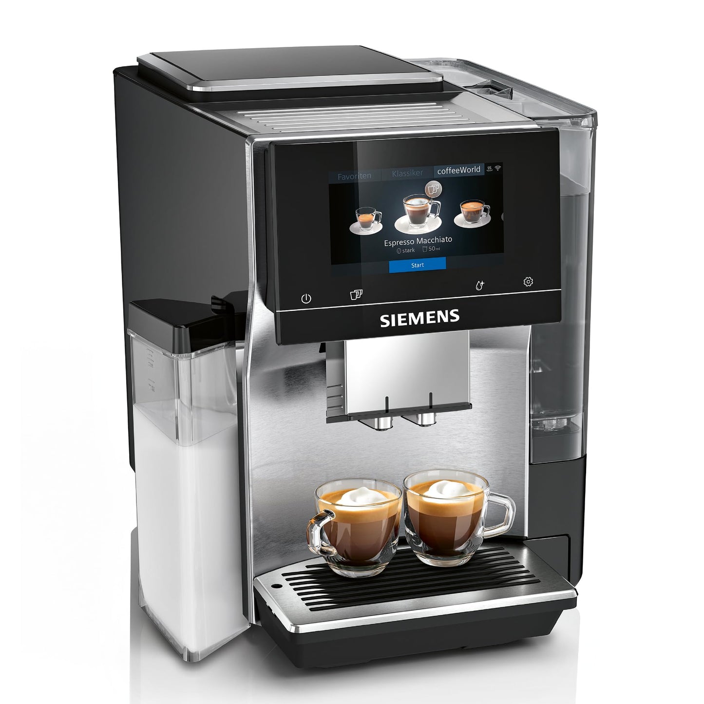 SIEMENS EQ700 integral TQ717D03 - automātiska kafijas mašīna ar lietotnes vadību, auksto brūvēšanu, 30 kafijas favorītiem.