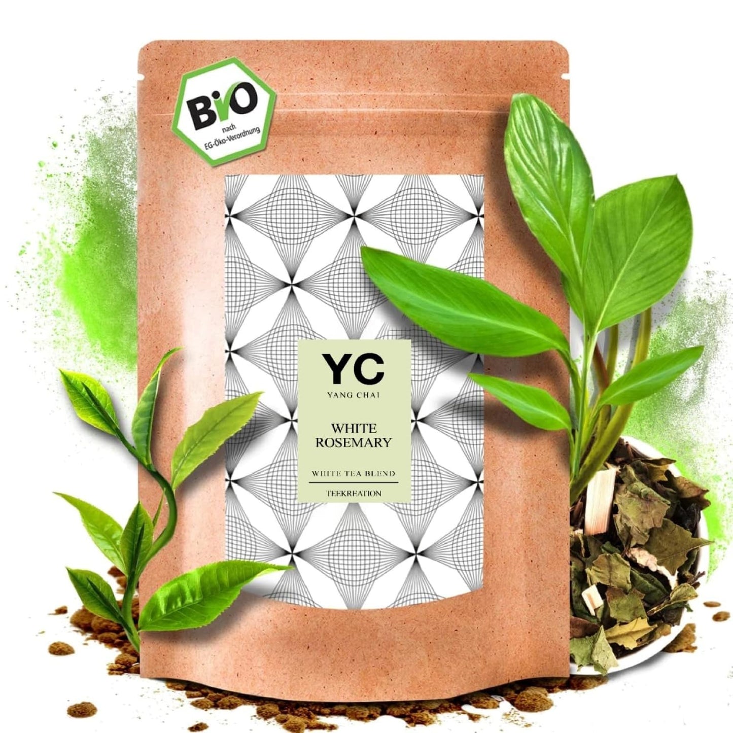 YC Yang Chai organiskais beramais baltais tējas Pai Mu Tan 200g (80+ tasēm) | maigs, smaržīgs un aromātisks ķīniešu baltais tējas