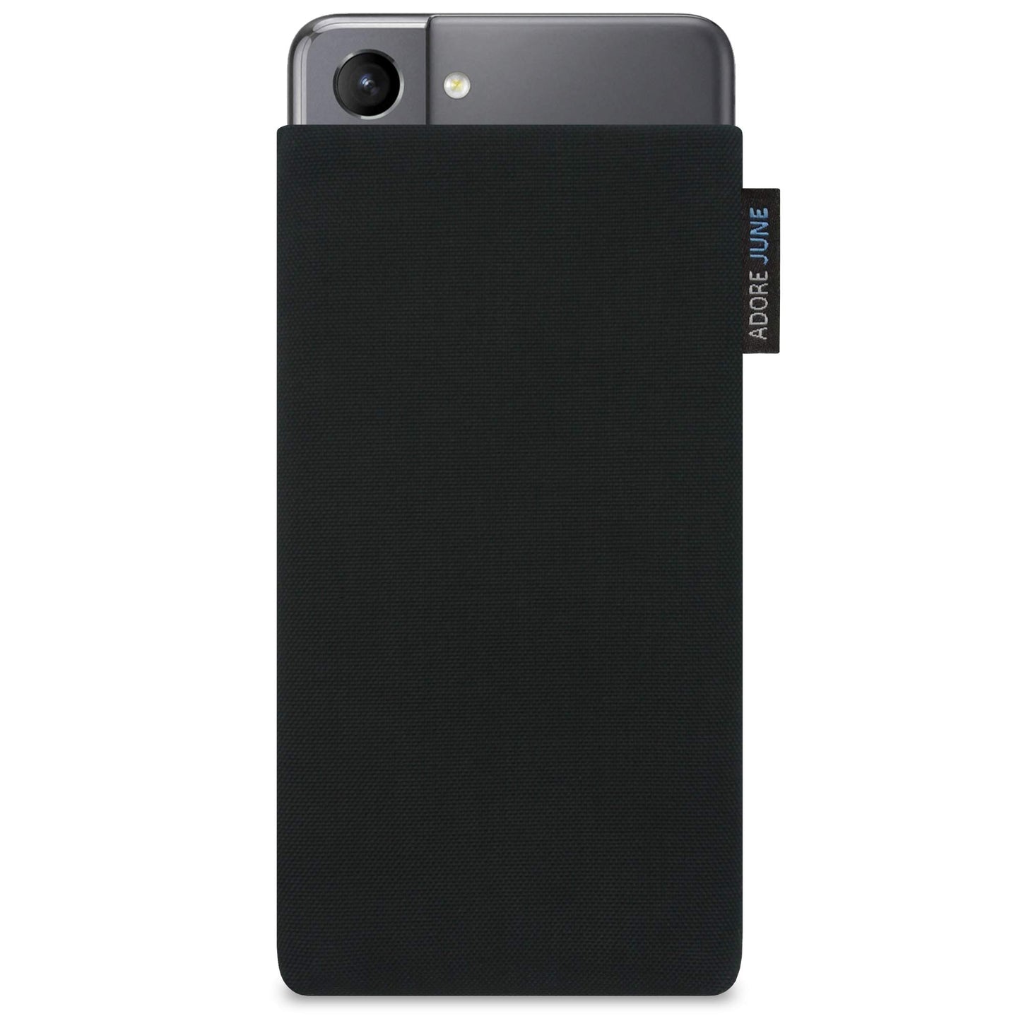 Adore June Classic melna somiņa Galaxy S21, Cordura audums, displeja tīrošs, Made in Europe