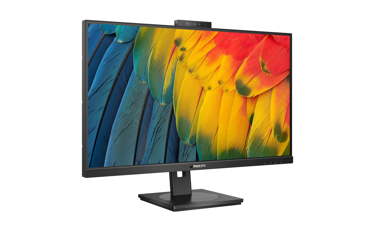 PHILIPS 27B1U5601H - 27" QHD monitor, 5MP webcam, height adjustable, speakers, HDMI, DisplayPort, USB-C, RJ45, black