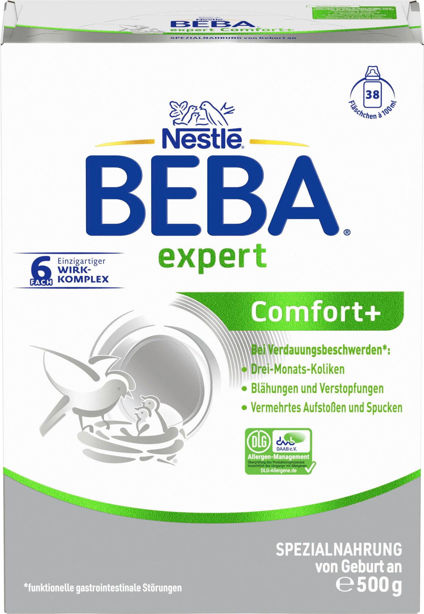 Bērnu piena maisījums BEBA expert Comfort+ - speciālā barošana gremošanas traucējumu gadījumā (1 x 500g)