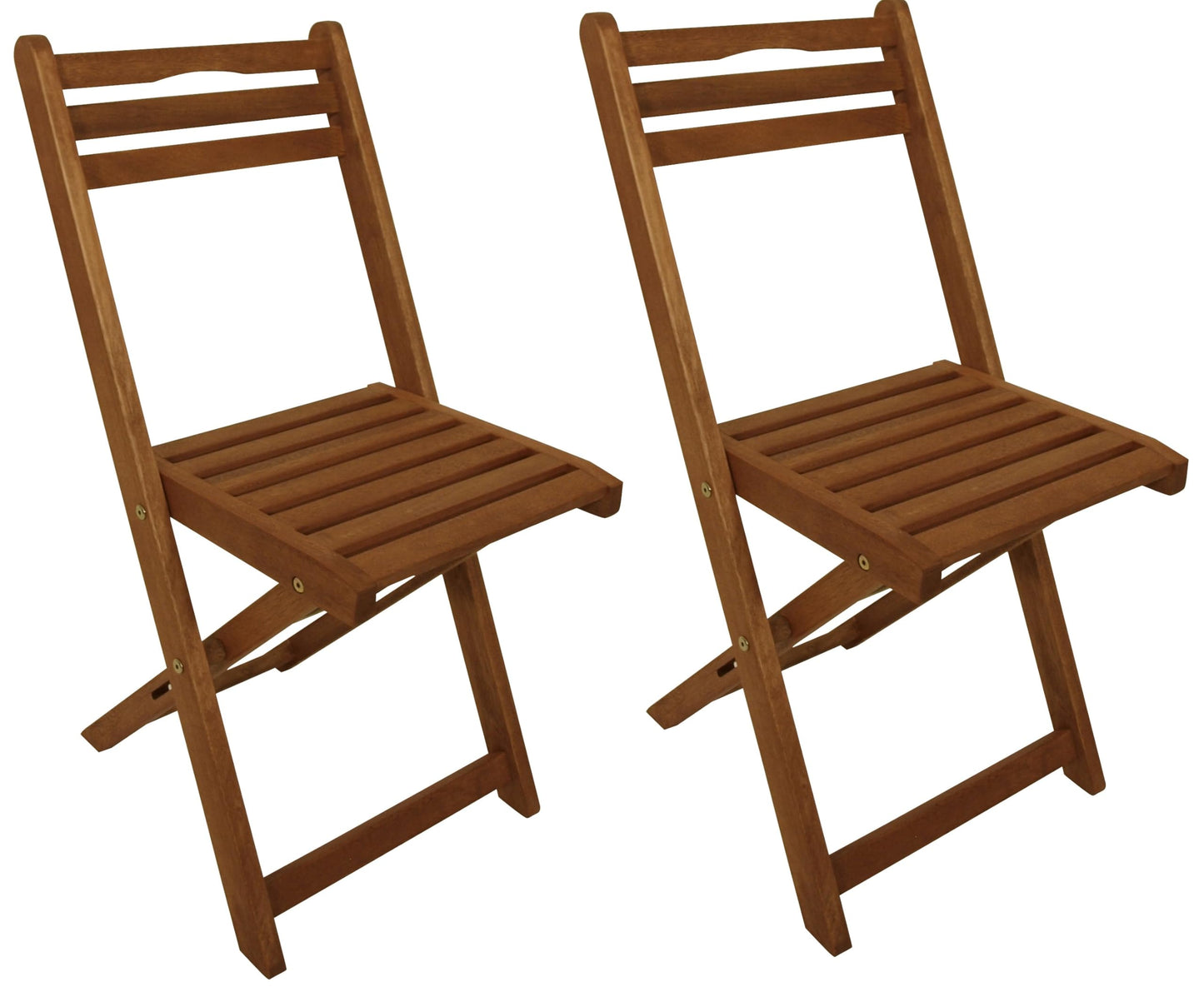 DEGAMO 2X koka saliekamais dārza krēsls, eikalipts, brūni eļļots, FSC®-sertificēts, āra