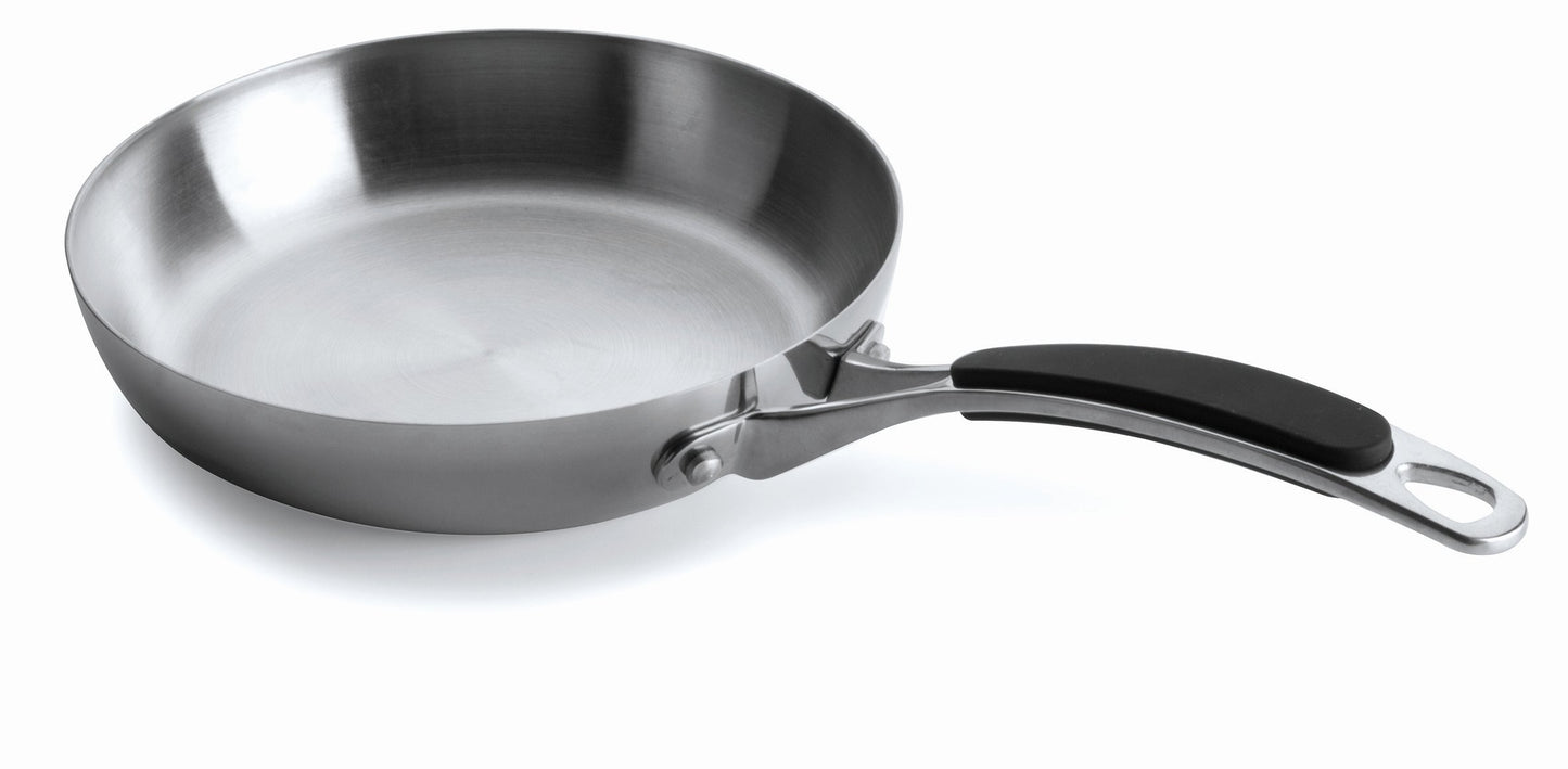 Lacor PANNA - 24 cm tri-metal frying pan, gray, dimensions 48 x 47 x 14 cm, durable and versatile cookware.