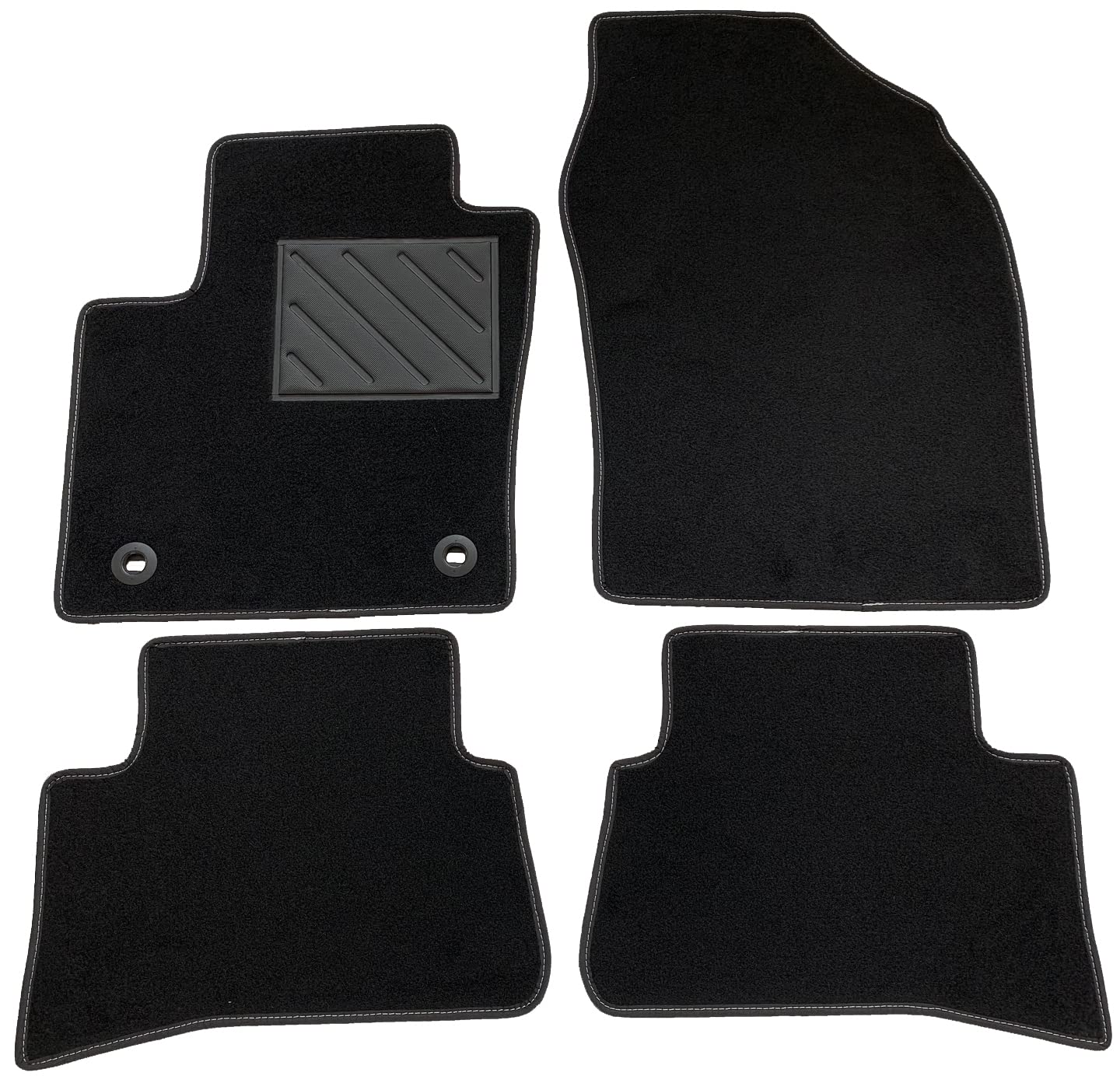 MDM SP-2419 paklāji Velūrs automašīnu paklājs piemērots Nissan Qashqai I 02.2007>2013, melns