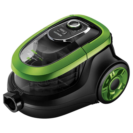 SENCOR 8404780 Vacuum Cleaner - Green/Black, 1L capacity, 75 decibels, compact design for efficient cleaning.