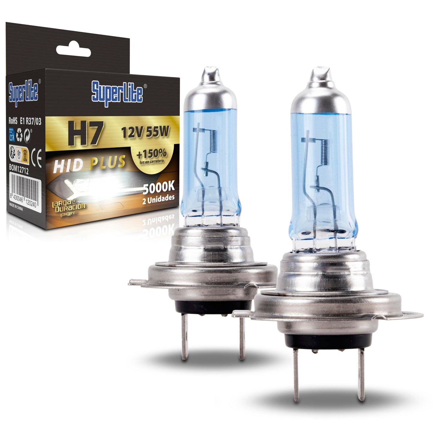 SUPERLITE komplekts H7 Hid Plus 150% E-Mark