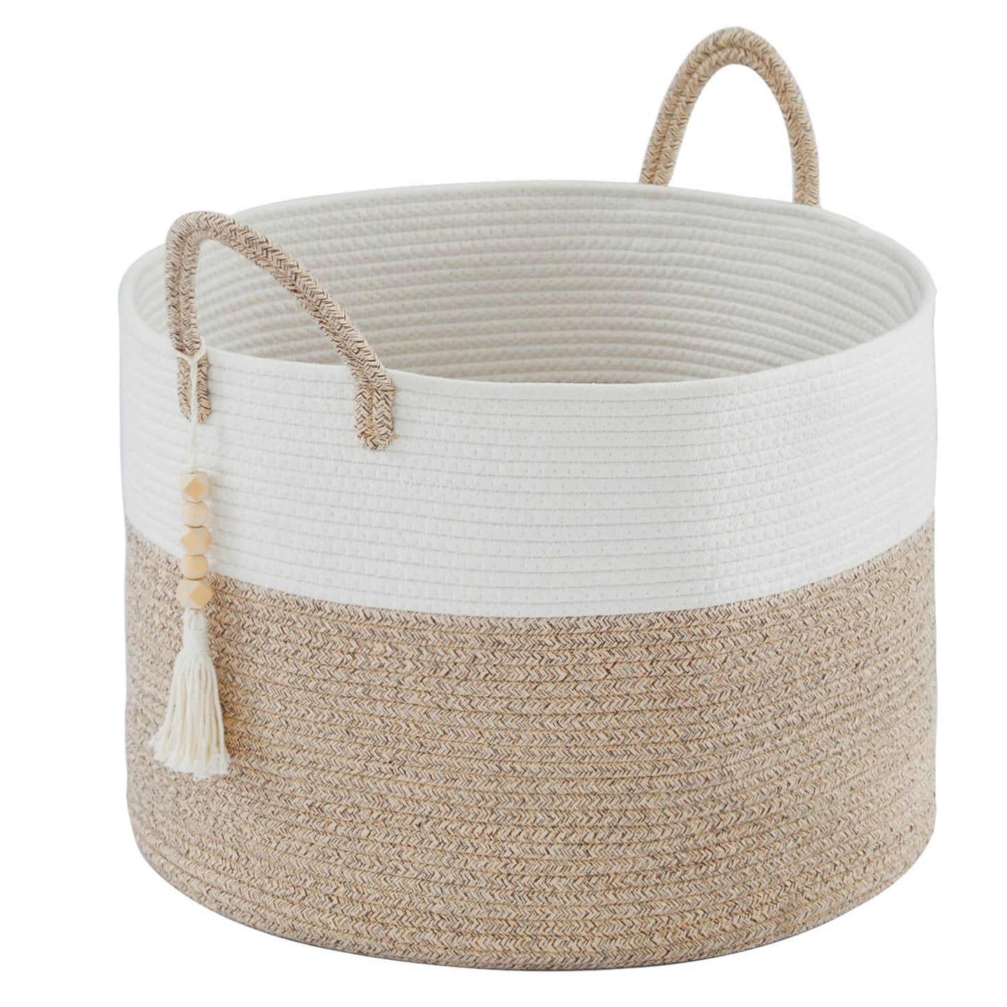 Veļas grozs YOUDENOVA, liels, pīts, 65L, uzglabāšanas grozs segām un rotaļlietām, veļas savākšanai, brūns, 50x33