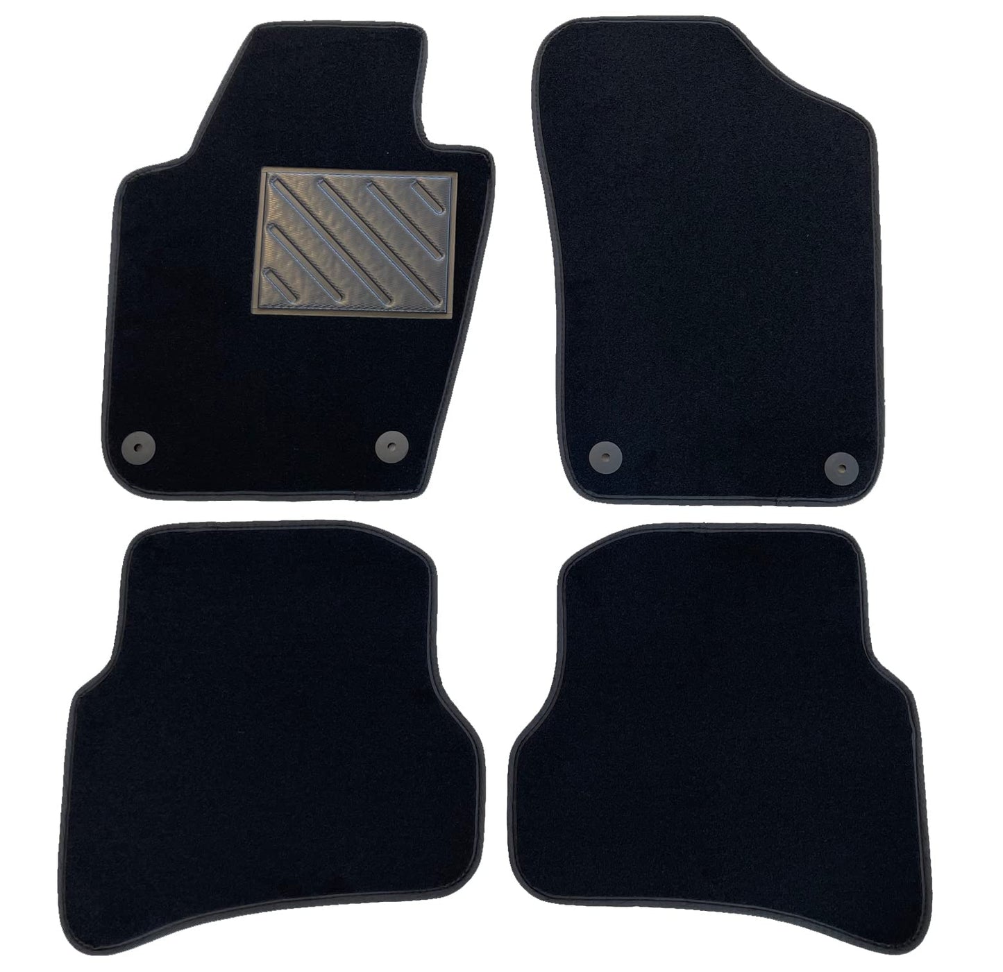 Paklājiņi UP! no 2012. gada, pielāgota ražošana, pastiprināti gumijas papēžu spilventiņi un stiprinājuma pogas