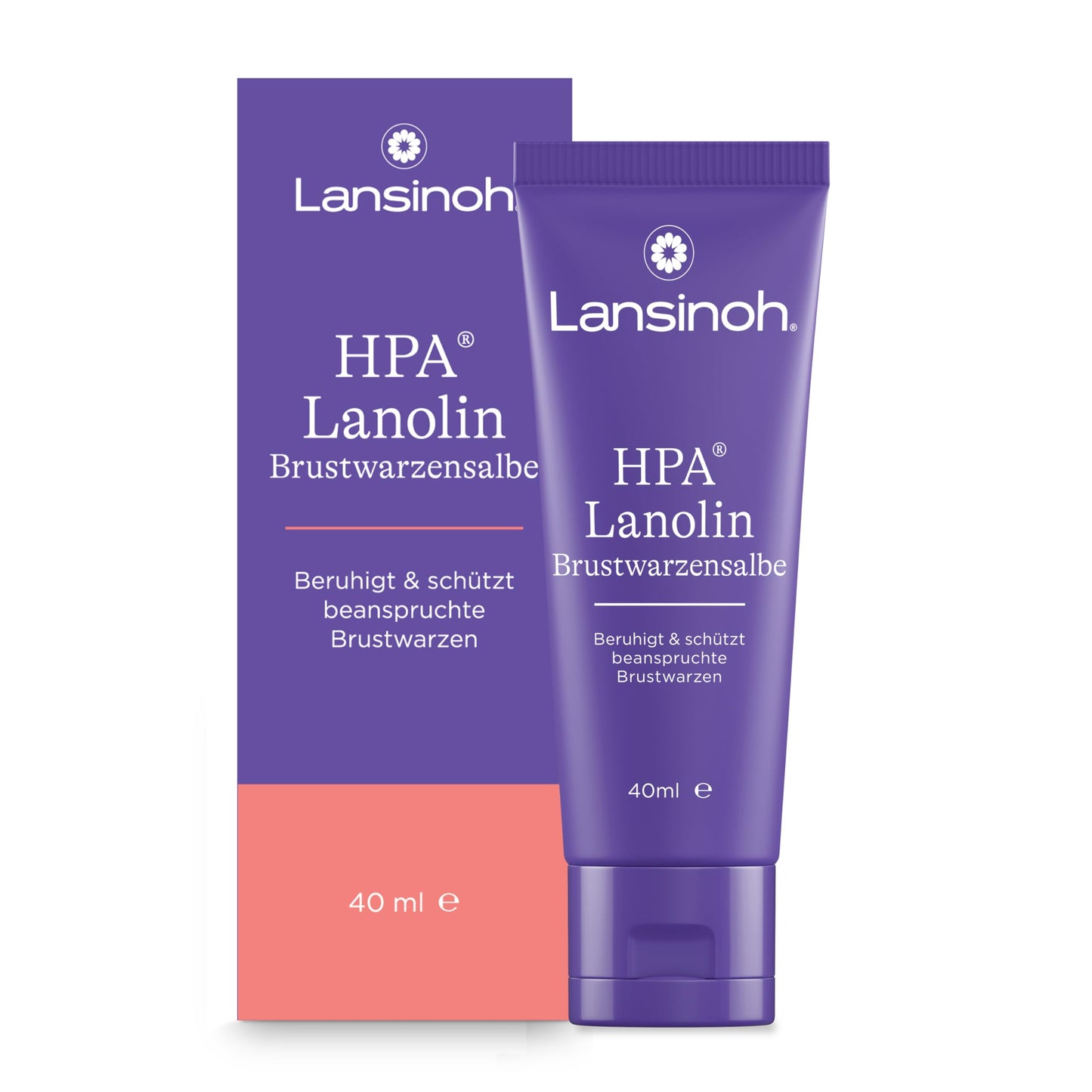 Krēms pret krūtsgala sāpēm Lansinoh HPA Lanolin Brustwarzensalbe, 40 ml