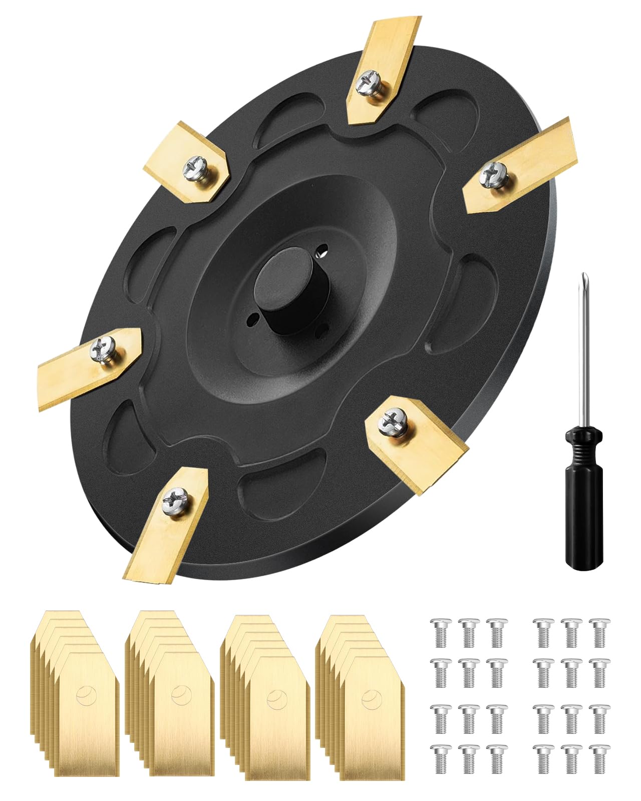 Rezerves asmeņi un asmens disks ar 30 skrūvēm i105E, saderīgi ar Segway Navimow i105E, i108E, i110N, i205 AWD, i208 AWD robotizētajiem zāles pļāvējiem, i205 AWD piederumi