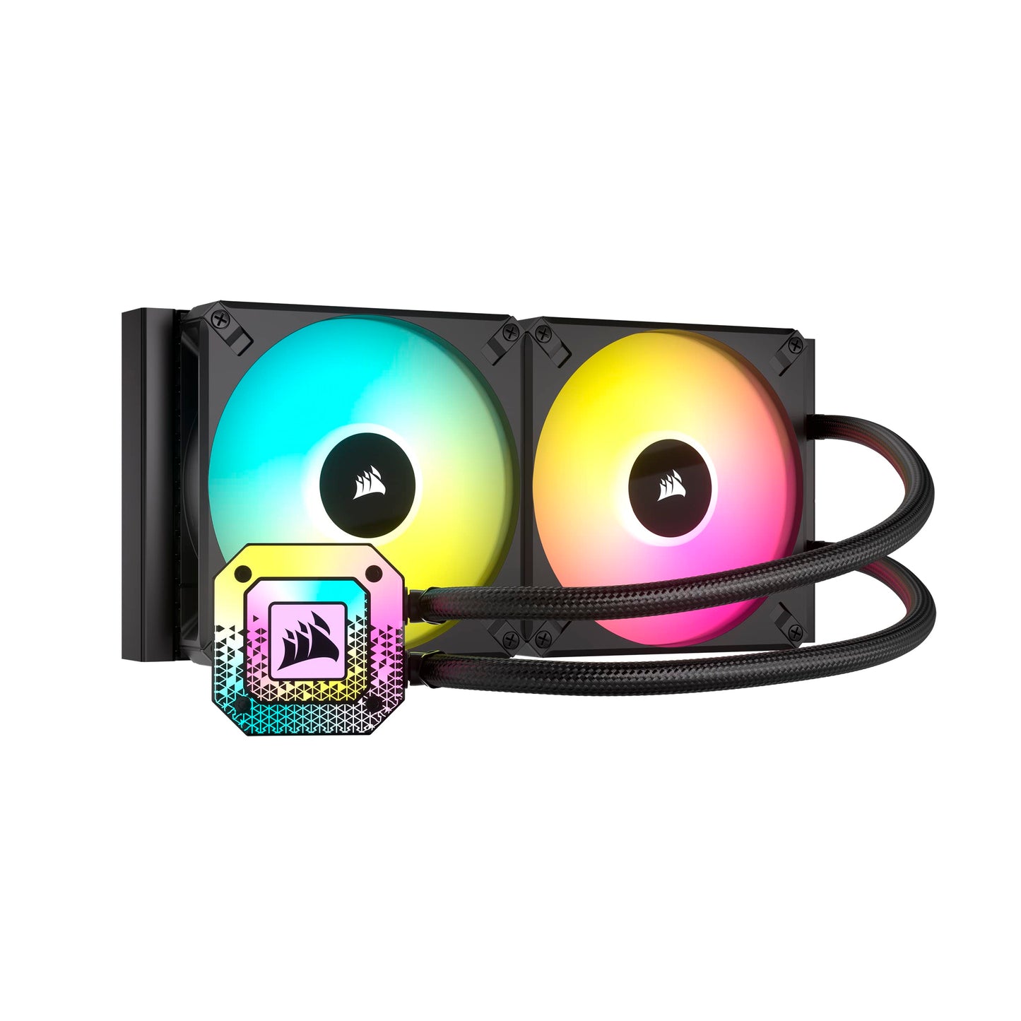 Corsair iCUE H115i Elite CAPELLIX XT - 280 mm radiator, dual AF140 RGB Elite fans, Intel/AMD compatible, includes iCUE Commander CORE.