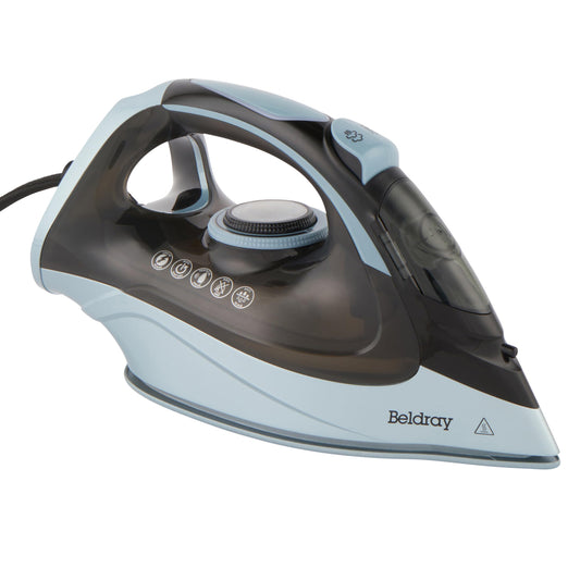 Beldray PowerLite tvaika gludeklis – 3200W, 200 g/min tvaika trieciens, keramikas virsma, 320 ml tvertne, automātiska izslēgšanās