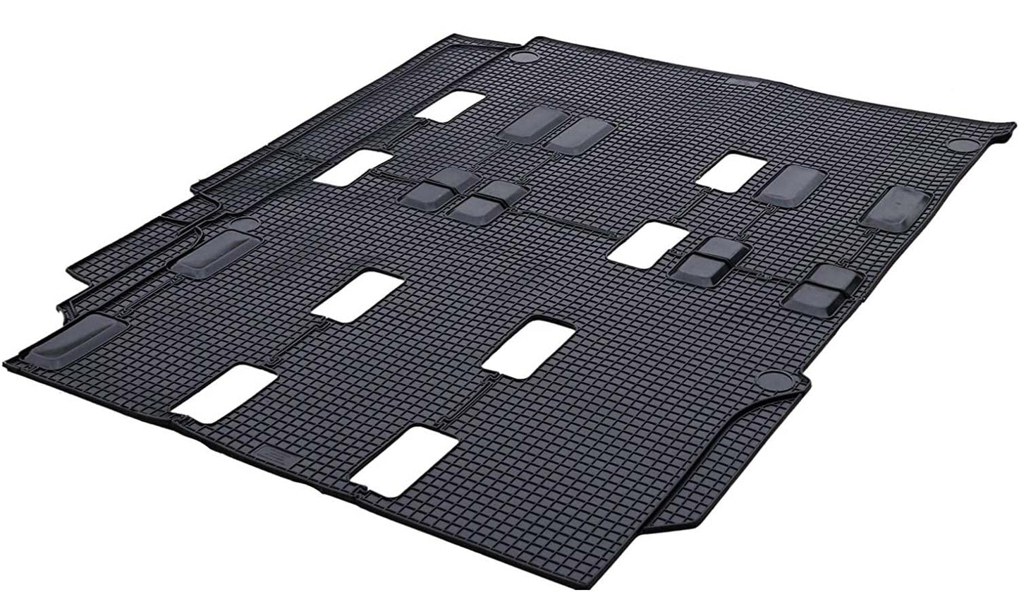 Gumijas paklāji, kas piemēroti autobusa shuttle Eurovan T5 T6 gumijas grīdas paklājam aizmugurē (pasažieru telpā)