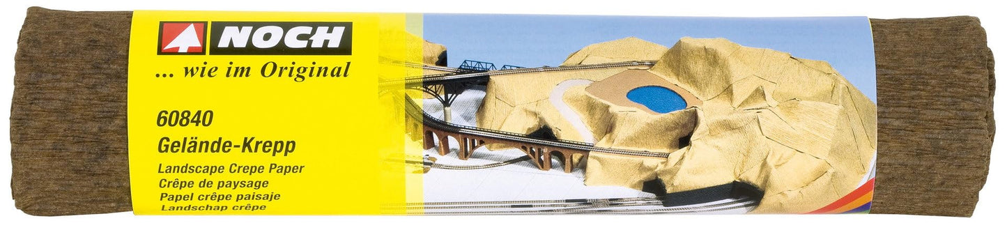 NOCH® reljefa krepppapīrs modelēšanai, brūnos toņos, 90 x 80 cm
