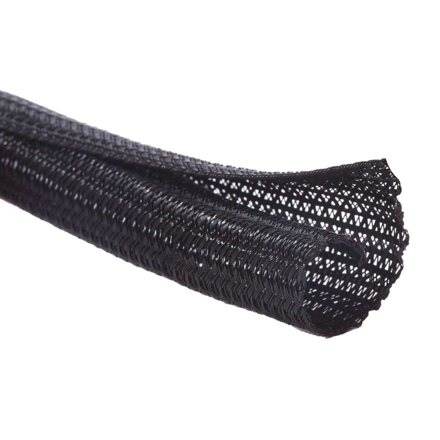 Alex Tech 13mm-3.1m pašnoslēdzošs kabeļu apvalks, pīts kabeļu pārvalks, saīsināms, melns, TV, dators, mājas kino, automobiļu kabeļiem mājās un birojā