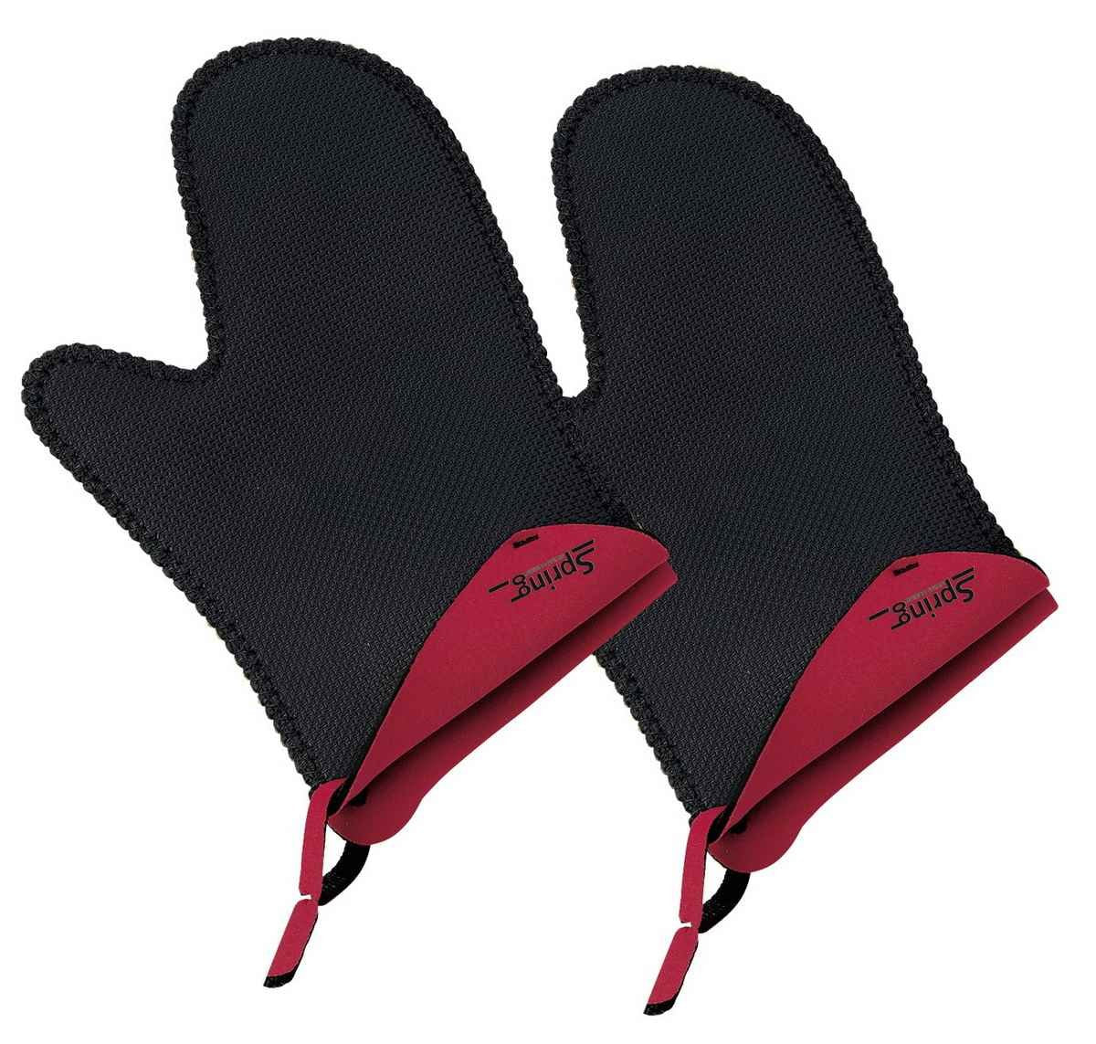 Krāsns cimdi Spring 2094055602 Grips, īss modelis, 1 pāris, sarkani, audums, 3 x 17 x 30,5 cm