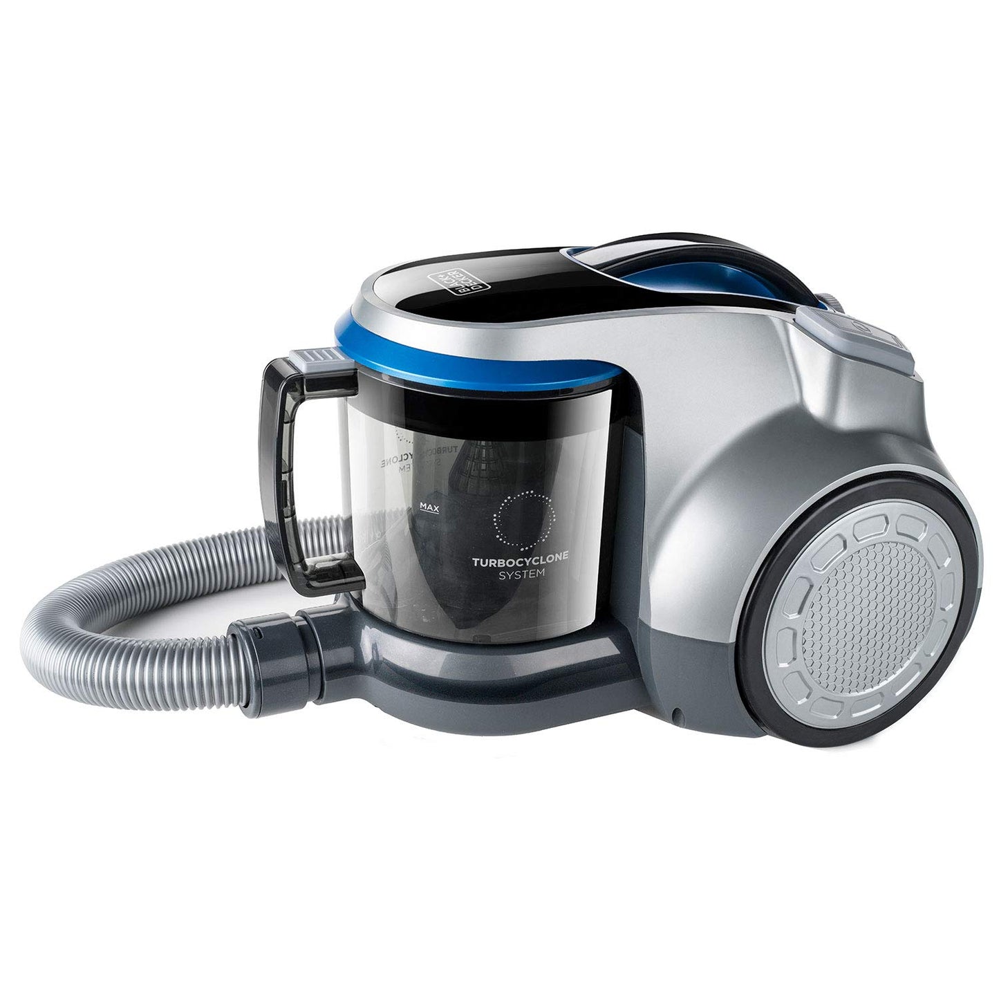 BLACK+DECKER BXVML700E - bezmaisu putekļsūcējs, pelēks, 700W, kompakts un jaudīgs, ideāls mājas uzkopšanai.