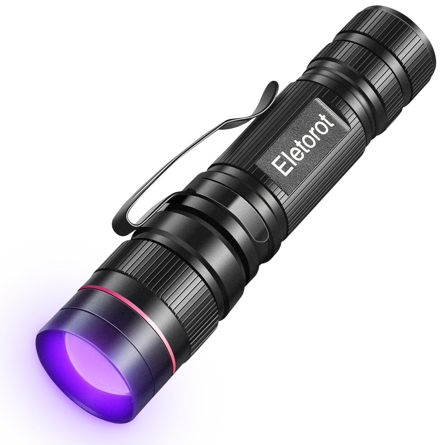 UV lukturis Eletorot ar LED 395nm, fokusējams, 3 režīmi, melnās gaismas lampa