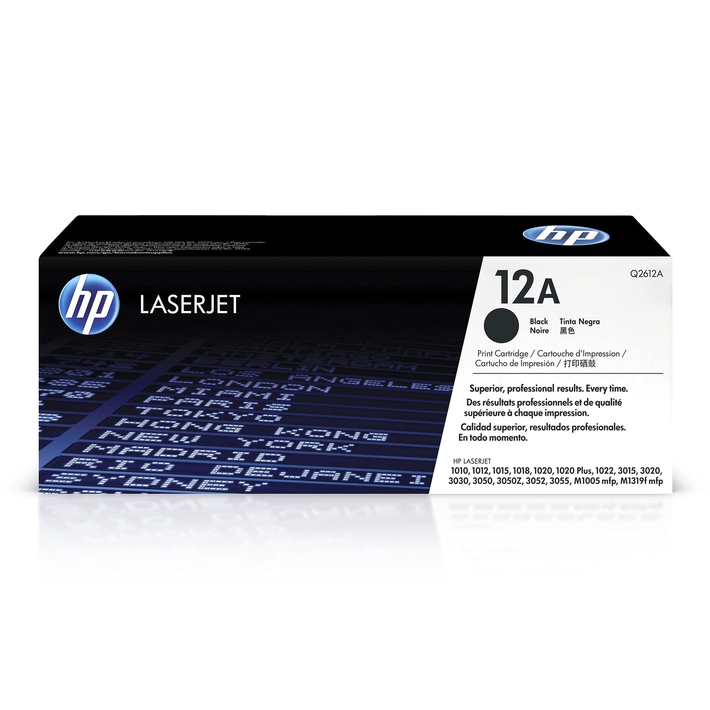 HP 12A (Q2612A) toner - Original black cartridge for HP Laserjet 1010, 1020, 1022, 3015, 3050, 3055 printers.