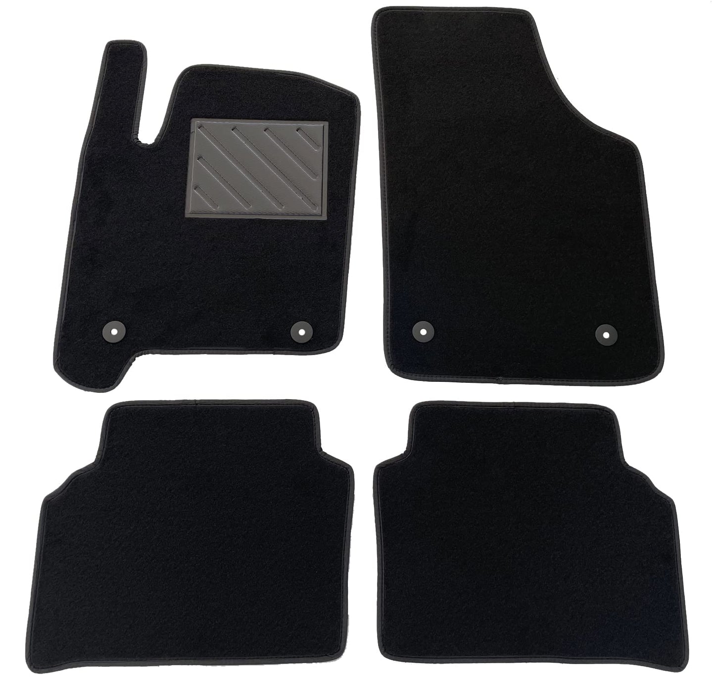 Paklājiņi Opel Meriva A 2003-2010, precīzi, neslīdoši, gumijas papēžu aizsargi, pastiprināti pogas.