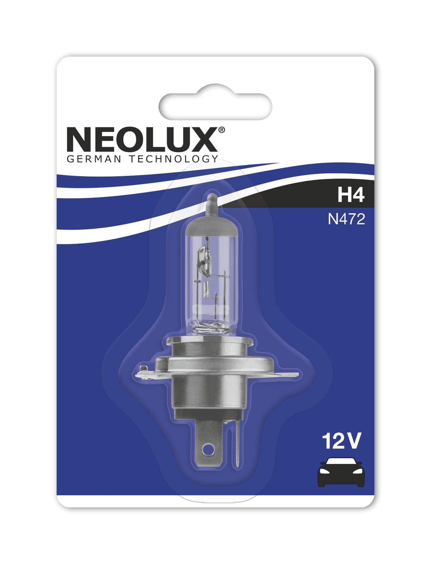 Osram H4 Halogenscheinewrferlampe N472-01B 55/60W 12V P43t im Einzelblister, Dzeltena, dzeltena