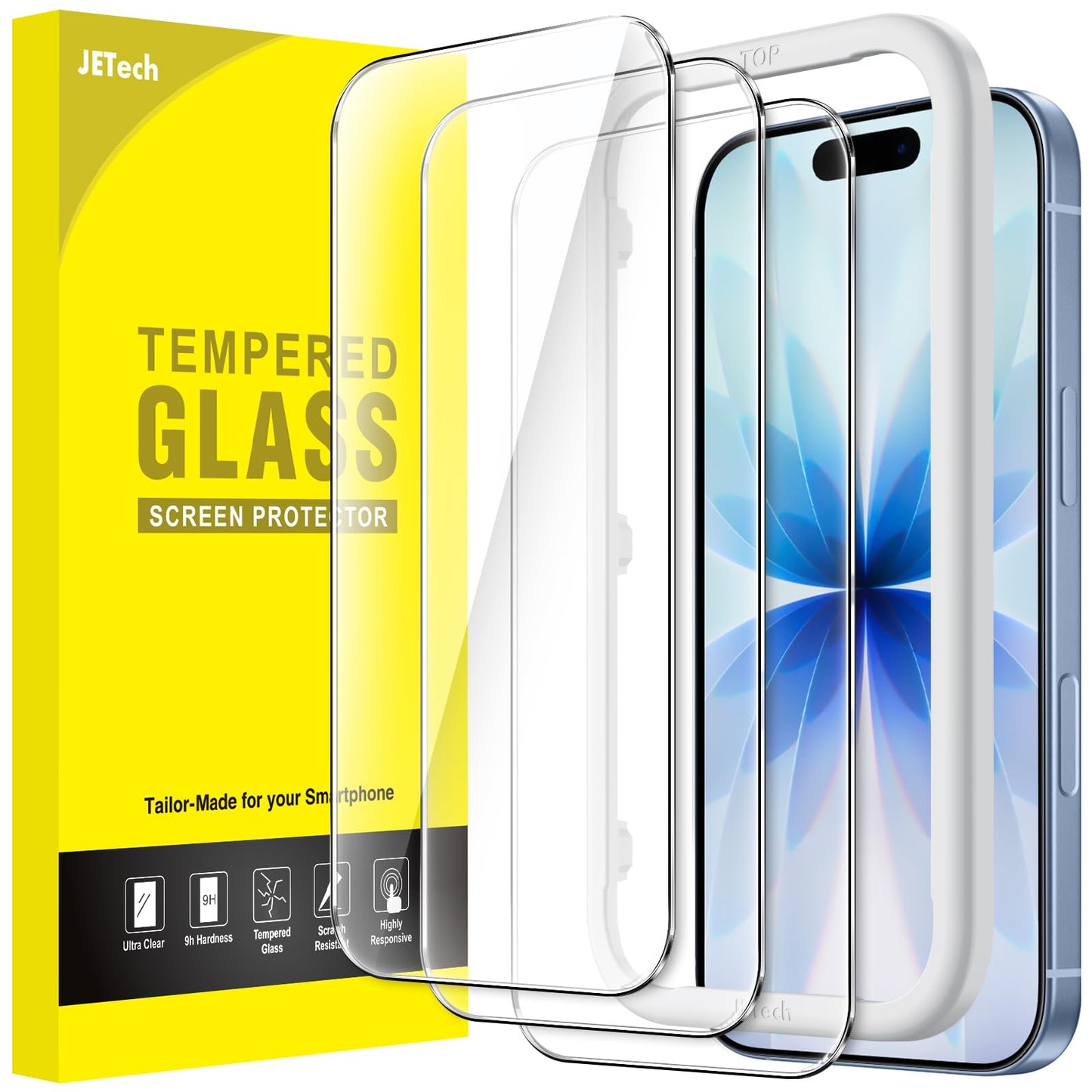iPhone 17 ekrāna aizsargplēve JETech, 3 gab.
