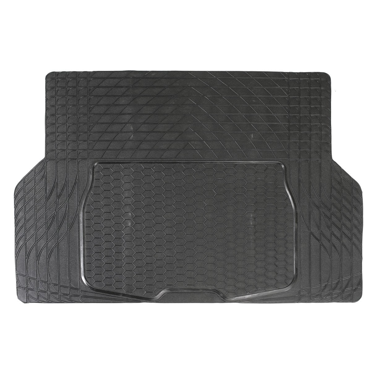 3. Dino KRAFTPAKET universāls bagāžnieka paklājiņš, griežams gumijas paklājs, neslīdošs paklājs universālai bagāžnieka aizsardzībai melnā krāsā, 140 x 108 cm