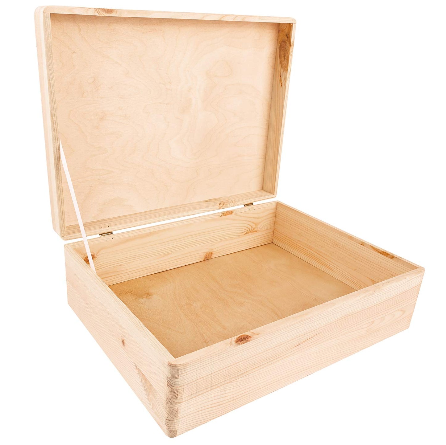 Koka kaste ar vāku Creative Deco XL, 40x30x14 cm, piemiņas kaste