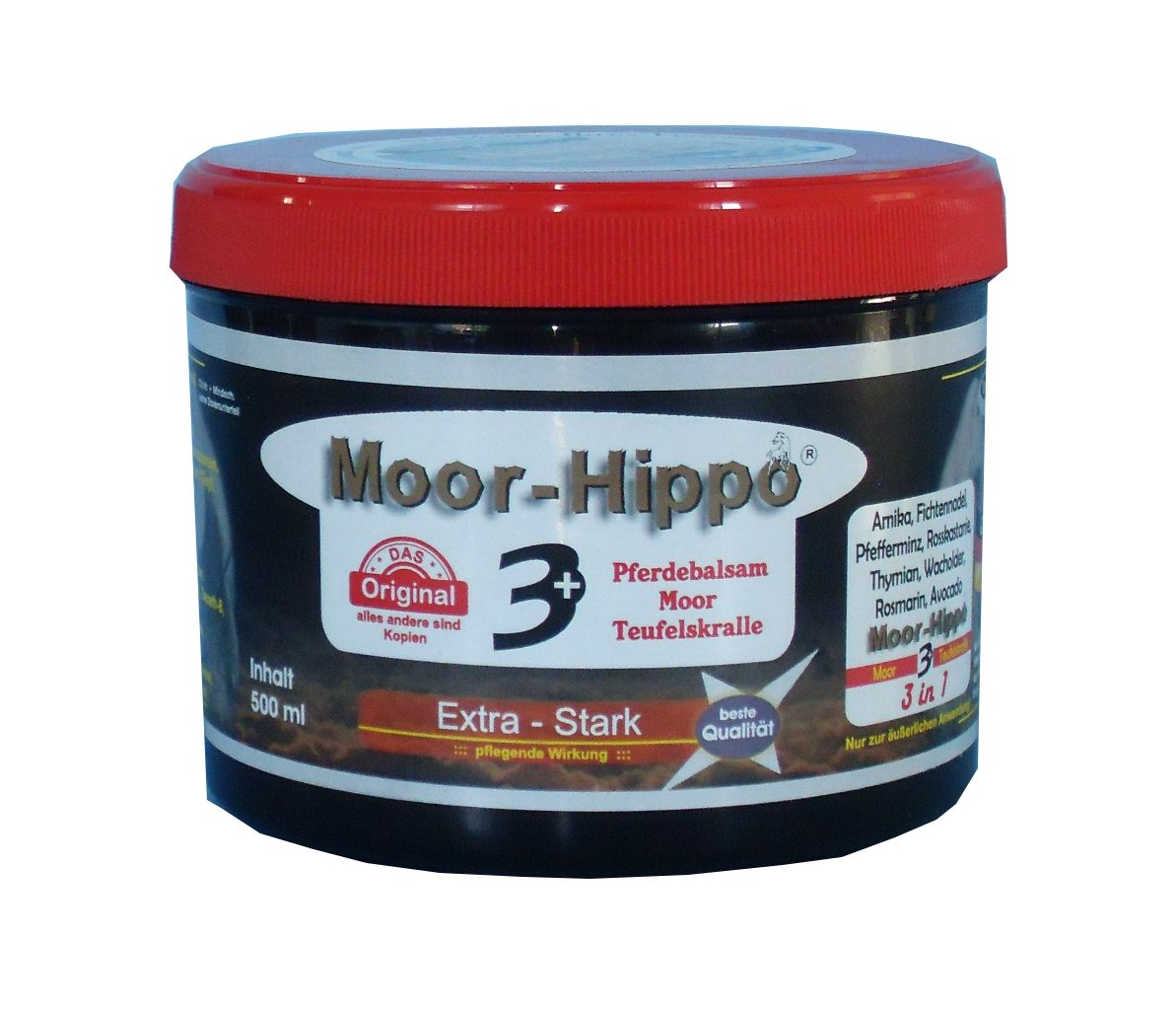HagoYoicn Lth Moor - Hippo 3 zirgspēku balzams ar dūņām un velna nagu 500 ml