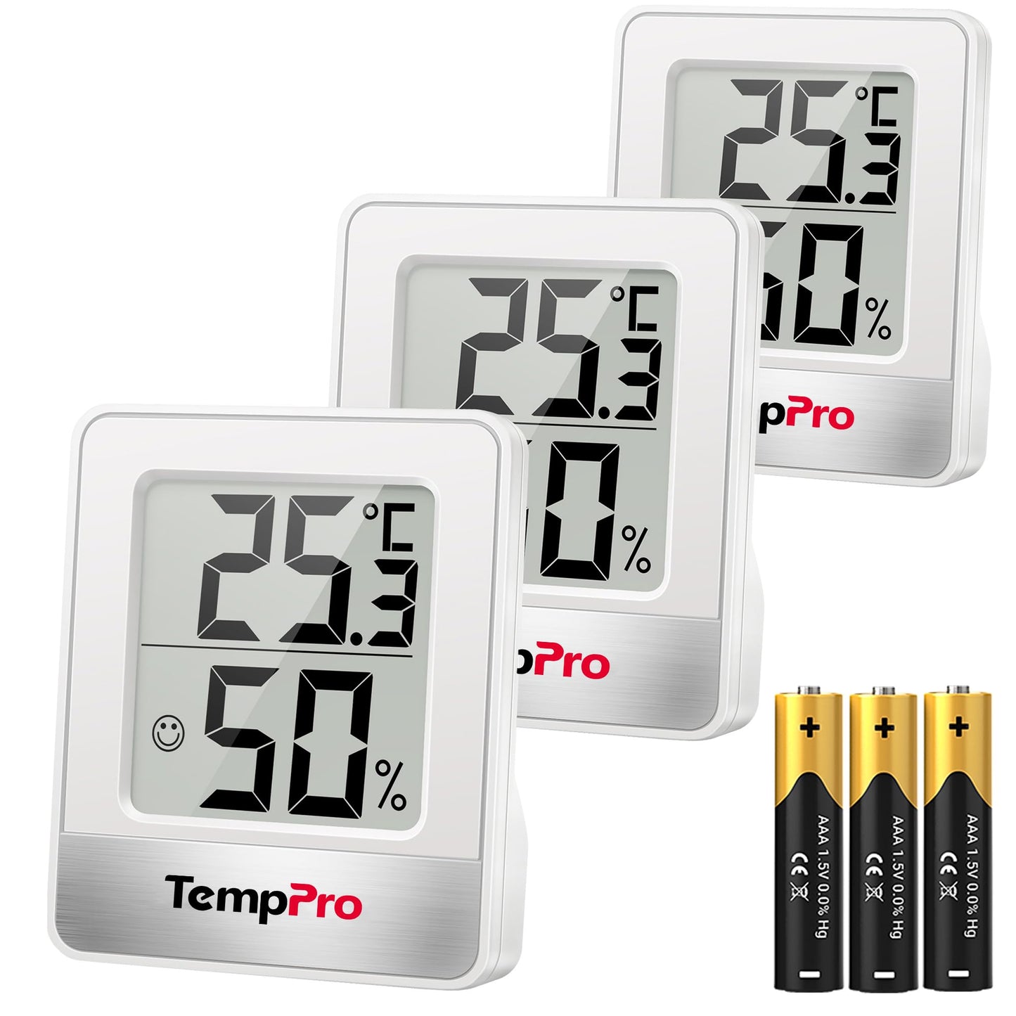 Digitāls termometrs un higrometrs TempPro Thermo-Hygrometer iekštelpām, telpas termometrs
