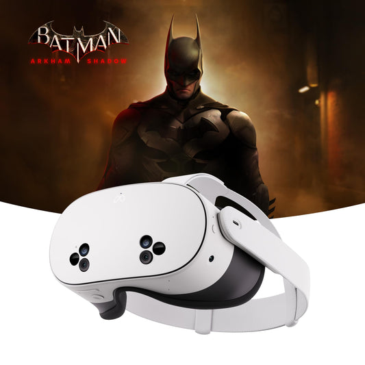 Meta Quest 3S 128 GB - All-in-one headset with Batman: Arkham Shadow and 3-month Meta Quest+ trial.