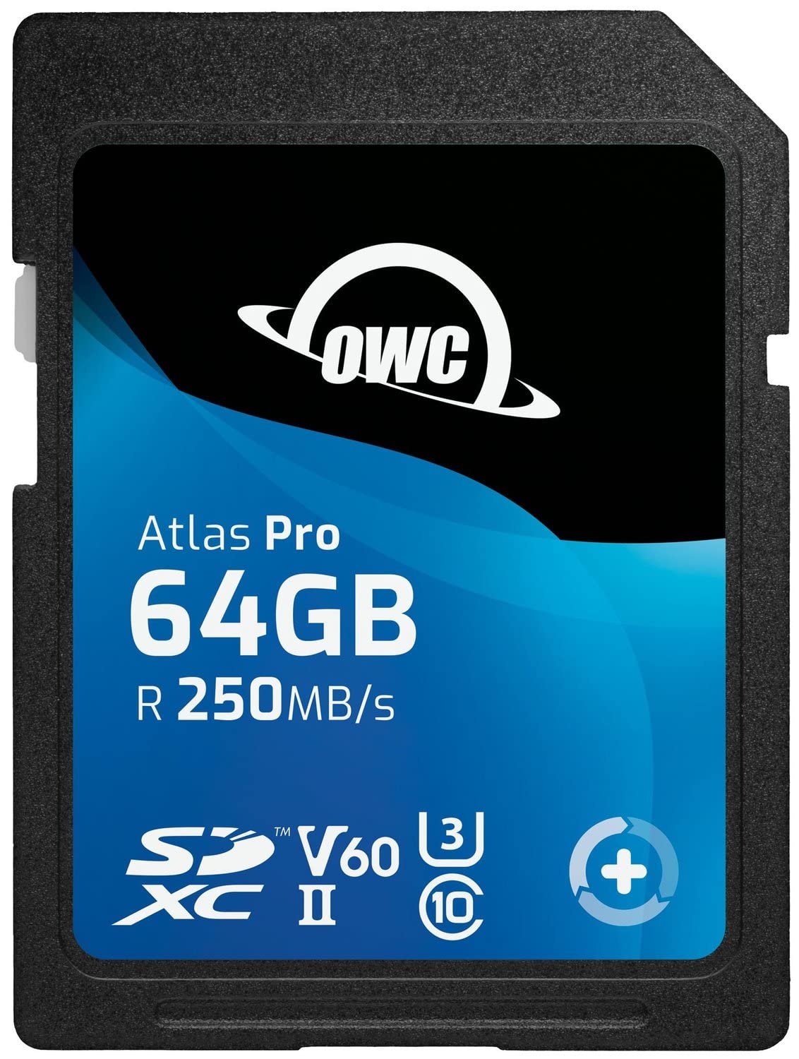 OWC Atlas Pro 64 GB SDXC UHS-II V60 - High-speed storage, durable design, ideal for professional photography and videography.