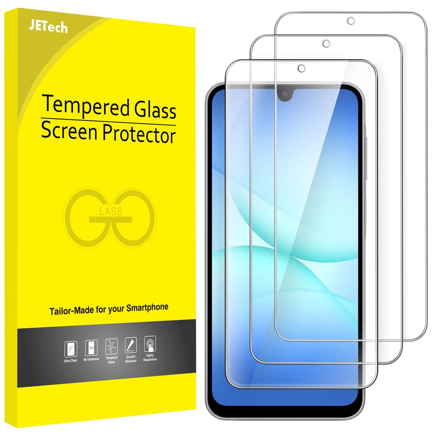 Aizsargplēve JETech Samsung Galaxy A17 ekrānam, 3 gab.