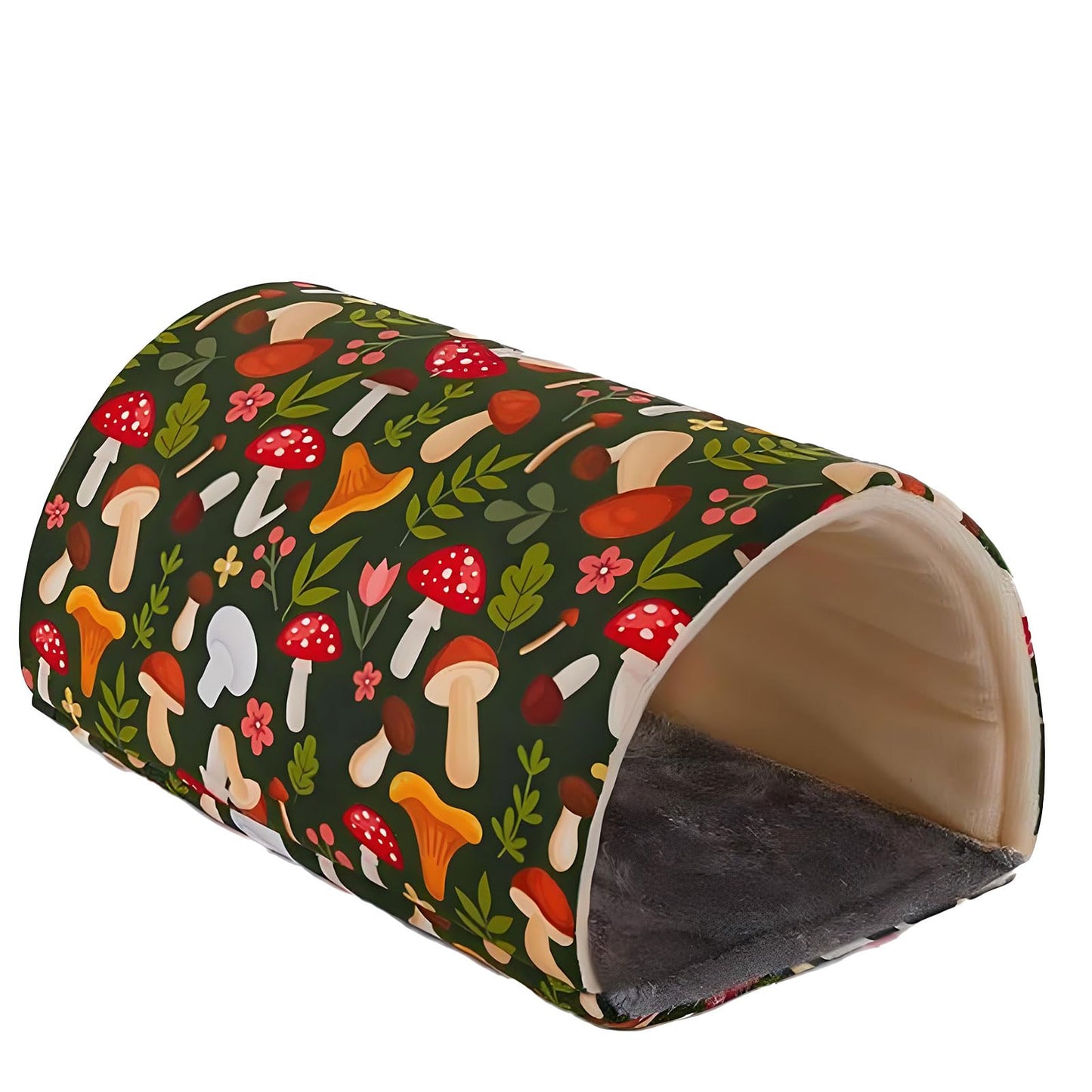 Jūrascūciņu tunelis 30x19cm/11.81x7.48 collas, trušu slēptuve un mazdzīvnieku būra aksesuārs, mazgājams, mīksts ziemas plīša tunelis kāmjiem, pundurtrušiem, šinšillām, seskiem un žurkām
